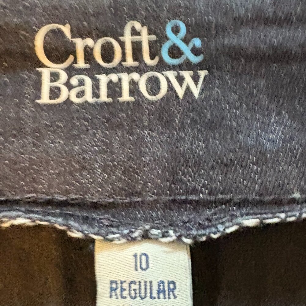 Dark Wash Denim Effortless Stretch Skort, Size 10 Regular, by Croft & Barrow - Picture 2 of 9